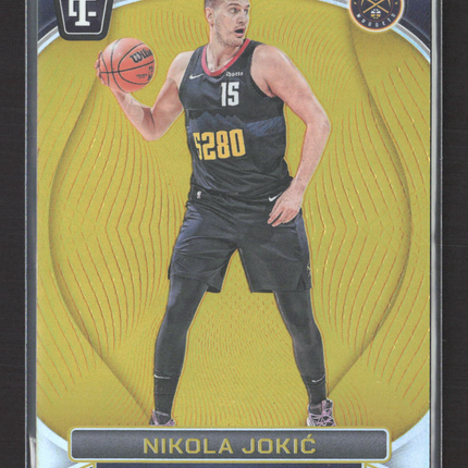 2025 Panini Totally Certified Nikola Jokic #19 Gold 10/10