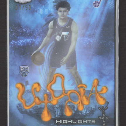 2026 Chrome Utopia Highlights Walter Clayton Jr. #UH-38 Gold Refractor 01/50 RC