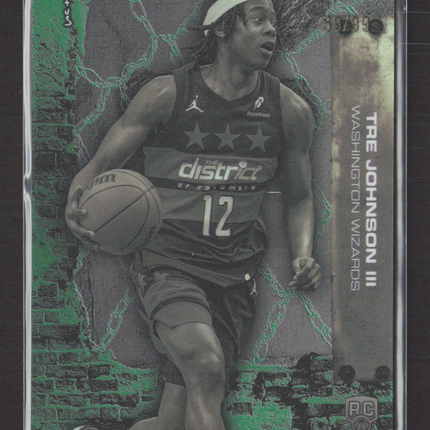 2026 Topps Chrome Cactus Jack Tre Johnson III #66 Green Refractor RC 59/99