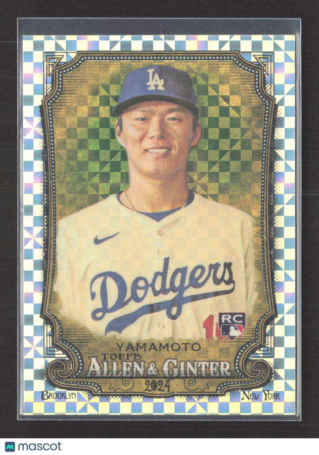2024 Topps Allen & Ginter Yoshinobu Yamamoto #201 X-Fractor RC