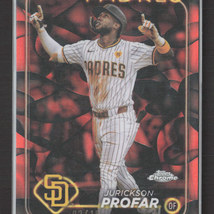 2024 Topps Chrome Update Jurickson Profar #USC180 Orange Lava Lamp Refractor /15