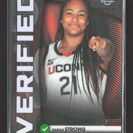 2025 Bowman Chrome University Verified Sarah Strong #BV-5 Orange Refractor /25