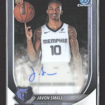 2025 Topps Bowman Chrome Javon Small #BCA-JS RC Auto