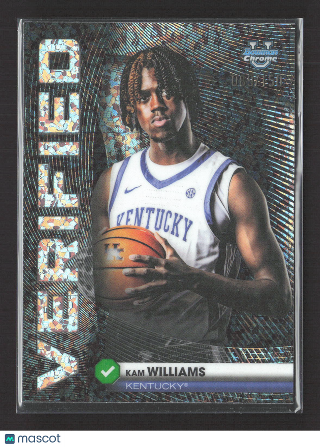 2025 Bowman Chrome University Verified Kam Williams #BV-14 Refractor /150