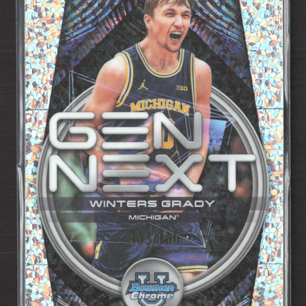 2025 Bowman Chrome University Gen Next Winters Grady Speckle Refractor /150