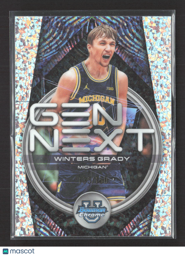 2025 Bowman Chrome University Gen Next Winters Grady Speckle Refractor /150