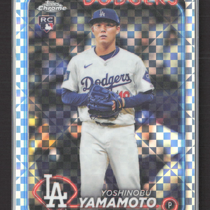 2024 Topps Chrome Update Yoshinobu Yamamoto #USC108 X-Fractor RC