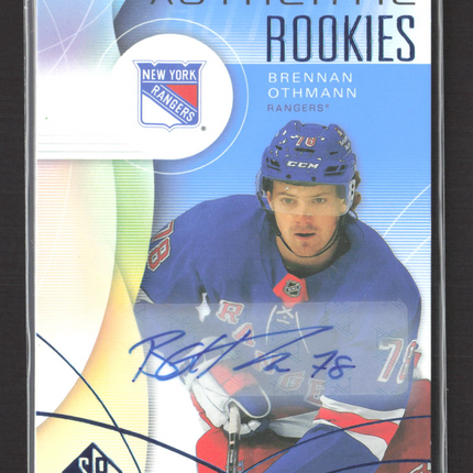 2025 Upper Deck SP Game Used Authentic Rookies Brennan Othmann #202 Blue Auto