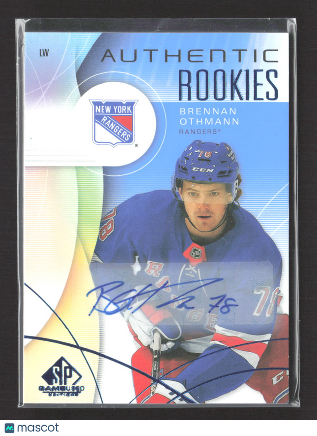 2025 Upper Deck SP Game Used Authentic Rookies Brennan Othmann #202 Blue Auto