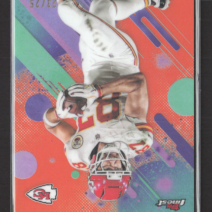 2025 Topps Finest Travis Kelce #94 Orange Refractor 23/25