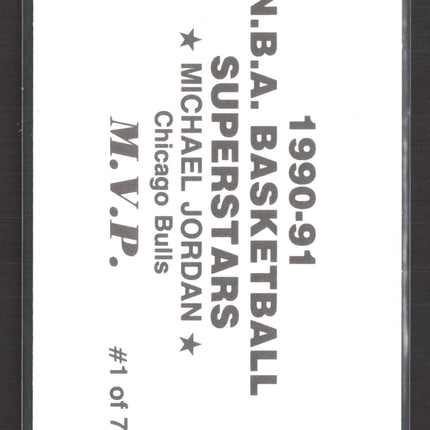 1990 N.B.A. Basketball Superstars M.V.P. Michael Jordan #1