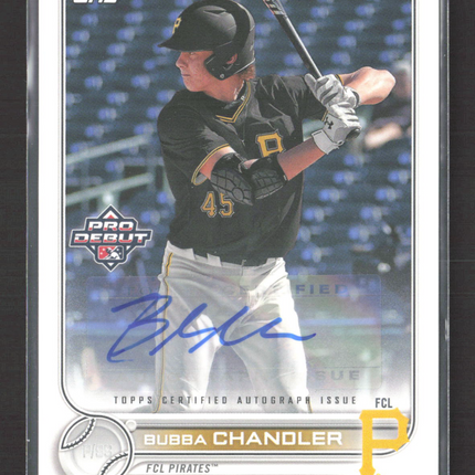 2022 Topps Pro Debut Bubba Chandler #PD-16 Auto