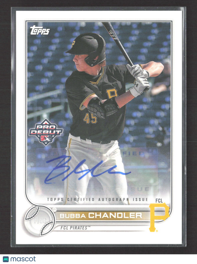 2022 Topps Pro Debut Bubba Chandler #PD-16 Auto