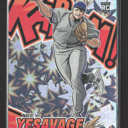2026 Panini Donruss Elite Baseball Kaboom Trey Yesavage #7 RC
