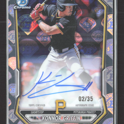 2025 Bowman Chrome Konnor Griffin #CPA-KG Logofractor 02/35 Auto