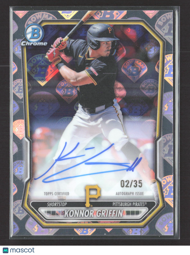 2025 Bowman Chrome Konnor Griffin #CPA-KG Logofractor 02/35 Auto