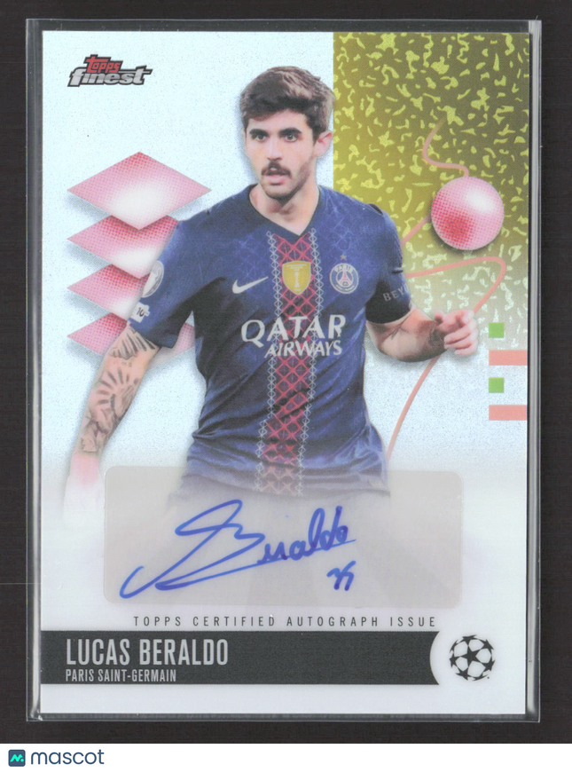 2026 Topps Finest UEFA Club Competitions Lucas Beraldo #BA-LB Auto