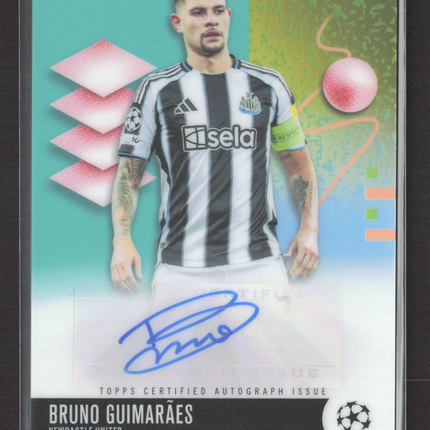 2026 Topps Finest UEFA Club Competitions Bruno Guimaraes #BA-BG 018/199 Auto