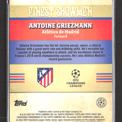 2026 Topps Finest Finest Showmen Antoine Griezmann #FS-16 03/99