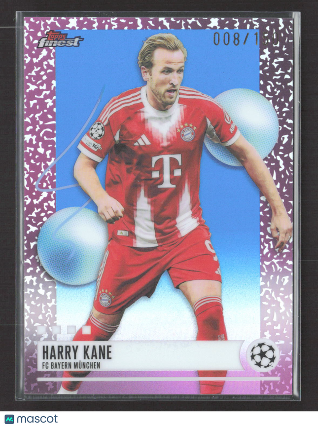 2026 Topps Finest Harry Kane #203 Purple Speckle /150