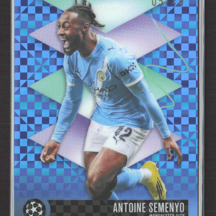 2026 Topps Finest Antoine Semenyo #503 Blue Checkerboard 05/49