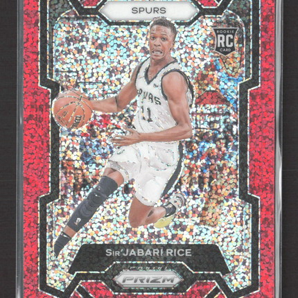 2023 Panini Prizm Sir'Jabari Rice #299 Red Sparkle RC