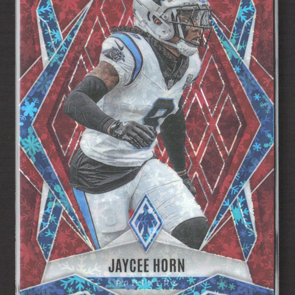 2025 Panini Phoenix Football Jaycee Horn #106 068/399 Red Snowflake