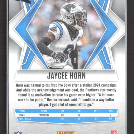 2025 Panini Phoenix Football Jaycee Horn #106 068/399 Red Snowflake