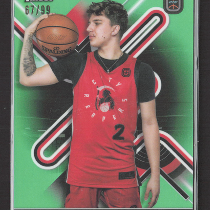 2023 Topps Finest OTE Tudor Somacescu #21 Green Refractor 67/99