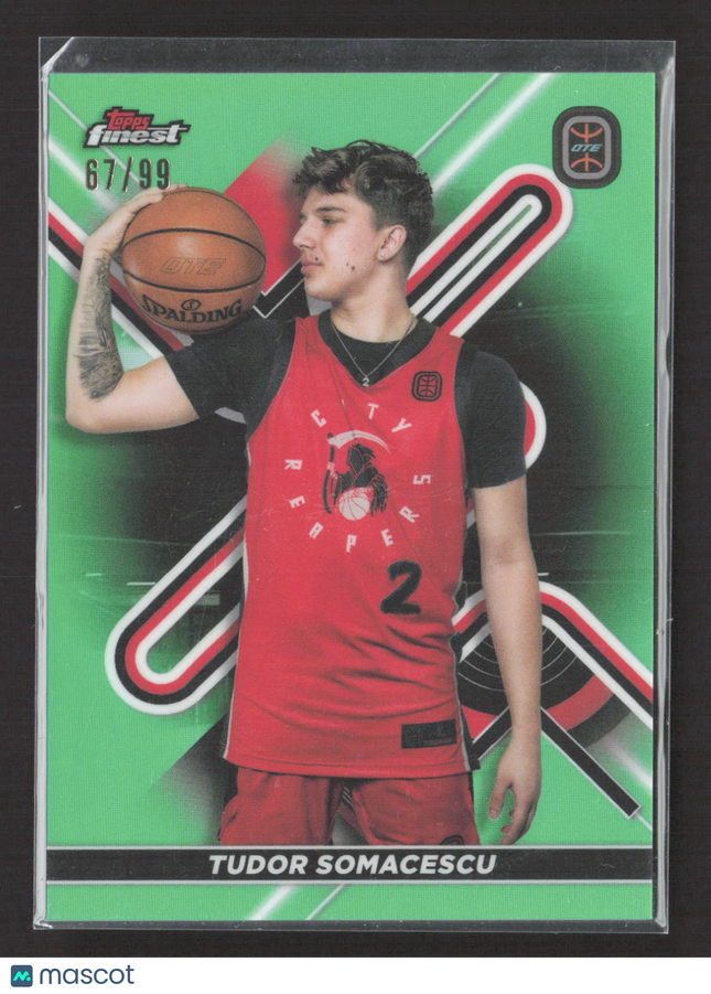 2023 Topps Finest OTE Tudor Somacescu #21 Green Refractor 67/99