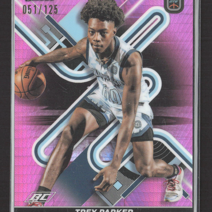 2023 Topps Finest OTE Trey Parker #65 Pink RC 051/125