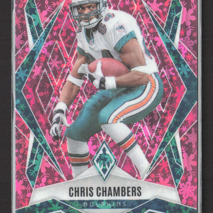 2025 Panini Phoenix Football Chris Chambers #55 Snowflake Pink /299