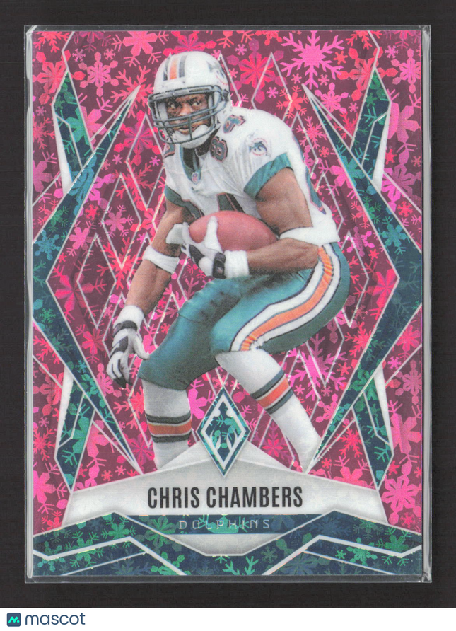 2025 Panini Phoenix Football Chris Chambers #55 Snowflake Pink /299
