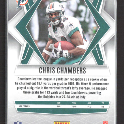2025 Panini Phoenix Football Chris Chambers #55 Snowflake Pink /299