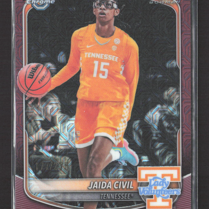 2025 Bowman Chrome University Jaida Civil #BCP-74 Pink Mojo Refractor /275