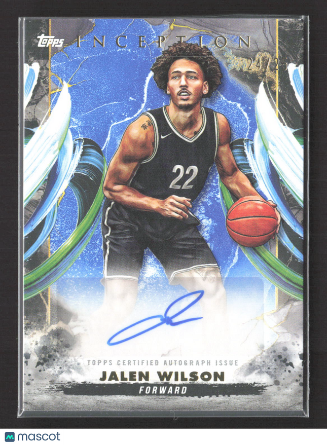 2025 Topps Inception Jalen Wilson #AC-JW Auto