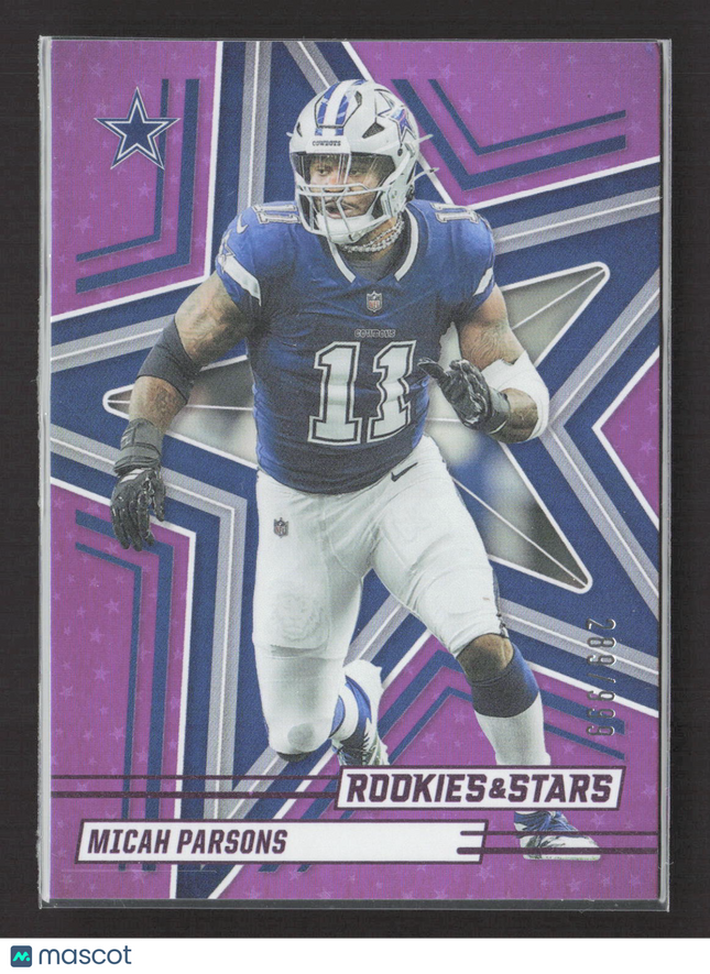 2025 Panini Rookies & Stars Micah Parsons #39 Purple 289/999