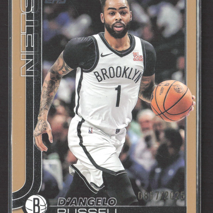 2025 Topps Flagship D'Angelo Russell #8 Gold /2025
