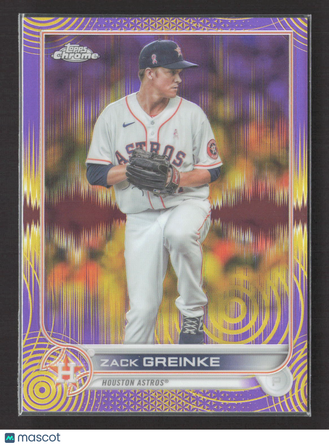 2022 Topps Chrome Sonic Zack Greinke #5 Purple Sonar /299