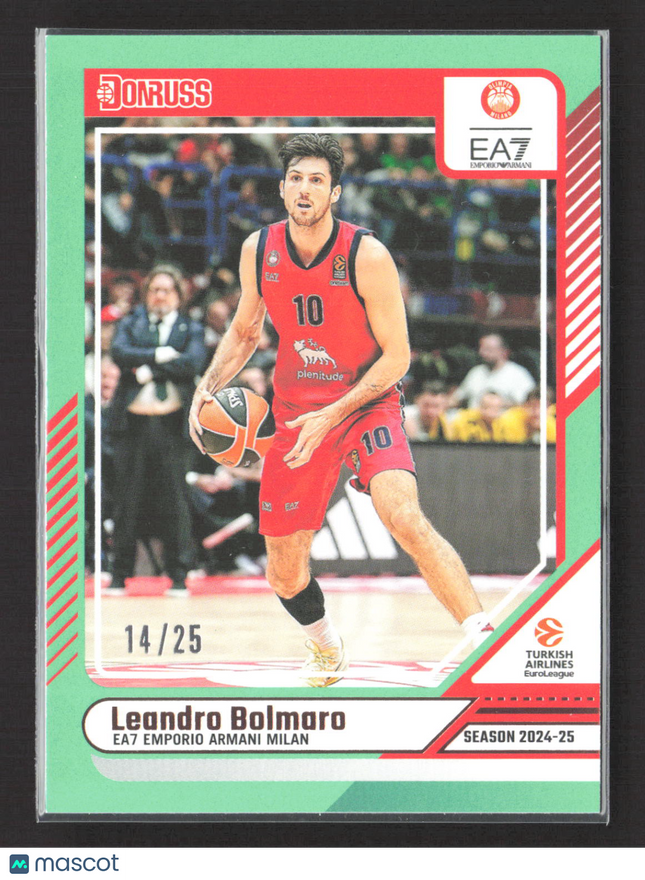 2025 Panini Donruss EuroLeague Basketball Leandro Bolmaro #89 Green 14/25