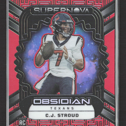 2023 Panini Obsidian Supernova C.J. Stroud #3 Red RC