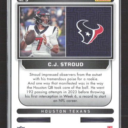 2023 Panini Obsidian Supernova C.J. Stroud #3 Red RC