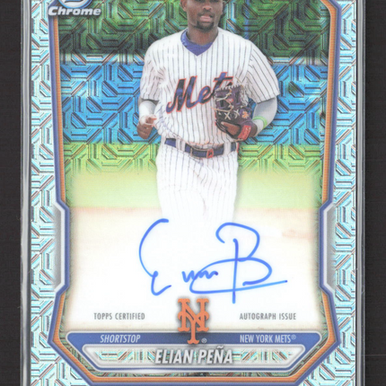 2026 Bowman Chrome Elian Pena #BMA-EP Mojo Refractor Auto