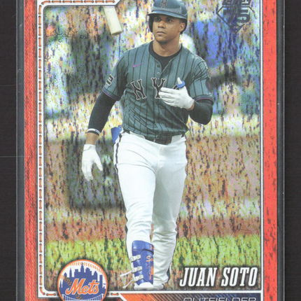 2026 Topps Series Two Juan Soto #600 Orange Crackle /25