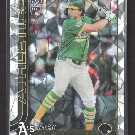 2025 Topps Update Series Nick Kurtz #US201 Silver Crackle RC