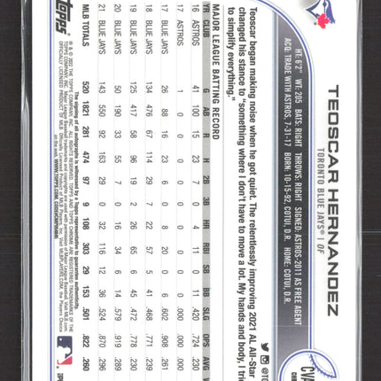 2022 Topps Chrome Teoscar Hernandez #CVA-TH Auto