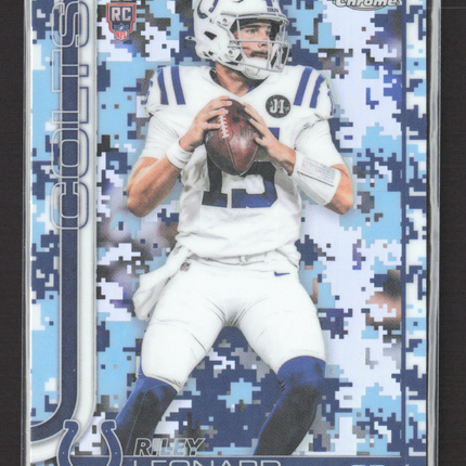 2025 Topps Chrome Riley Leonard #318 Blue Digital Camo RC