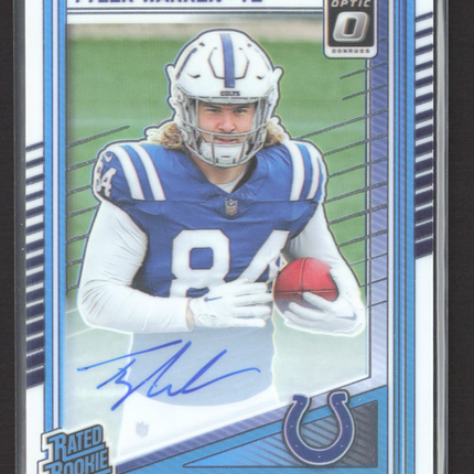 2025 Panini Donruss Optic Football Tyler Warren #234 295/350 Auto