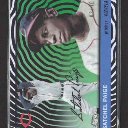 2025 Topps Chrome Platinum Satchel Paige #499 Black Sonar /10
