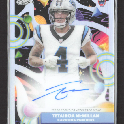 2025 Topps Cosmic Chrome Tetairoa McMillan #CCA-TMC RC Auto Refractor